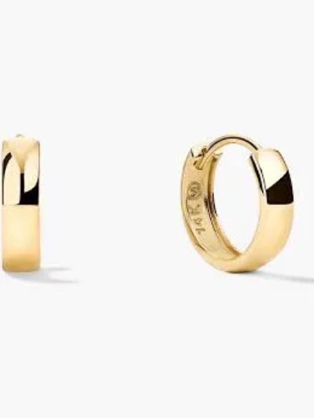 Mejuri Gold Huggie Hoop Earrings